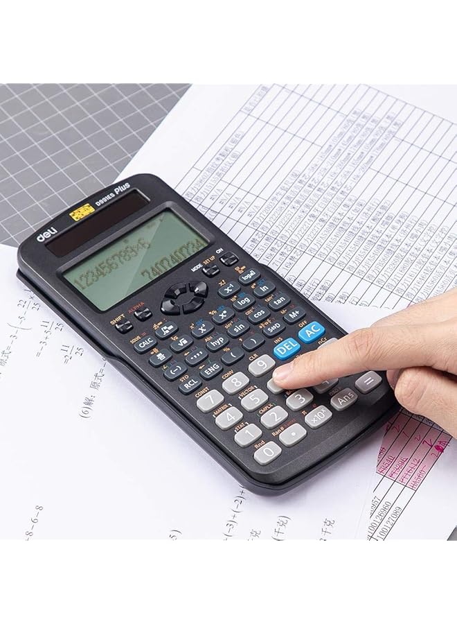 ديلي آلة حاسبة علمية Ed991Es ذات شاشة واضحة و417 وظيفة وبطارية للطلاب - Image 3