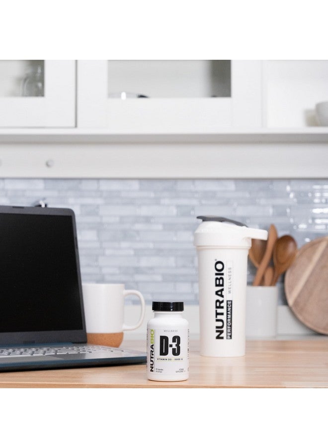 NutraBio Vitamin D (5000 IU), Immune Support - 90 Vegetable Capsules - Image 4