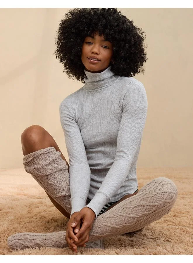 Aerie Aerie Essential Turtleneck Layering T-Shirt