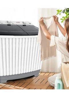 AURORA Twin Tub Washing Machine - Top Load - 5 kg - White - AR-06TTH  - Image 4