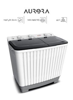 AURORA Twin Tub Washing Machine - Top Load - 5 kg - White - AR-06TTH  - Image 1