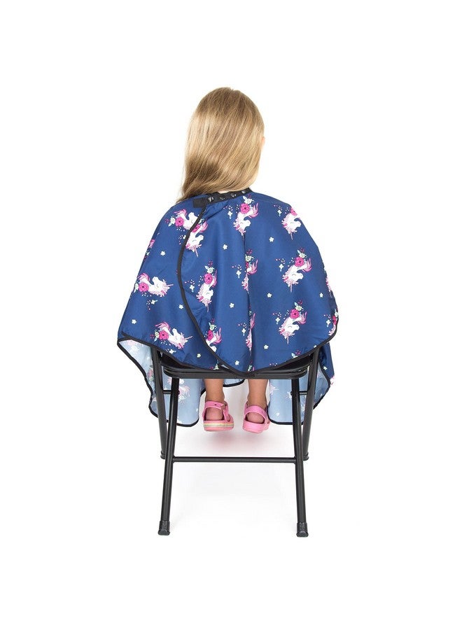 Salon Supply Co Hair Cutting Cape for Kids - Unicorns Print - Water Resistant Salon Cape - Snap Closure - Kids Haircut Cape - Barber Cape for Kids - Kids Hair Cape - Image 5