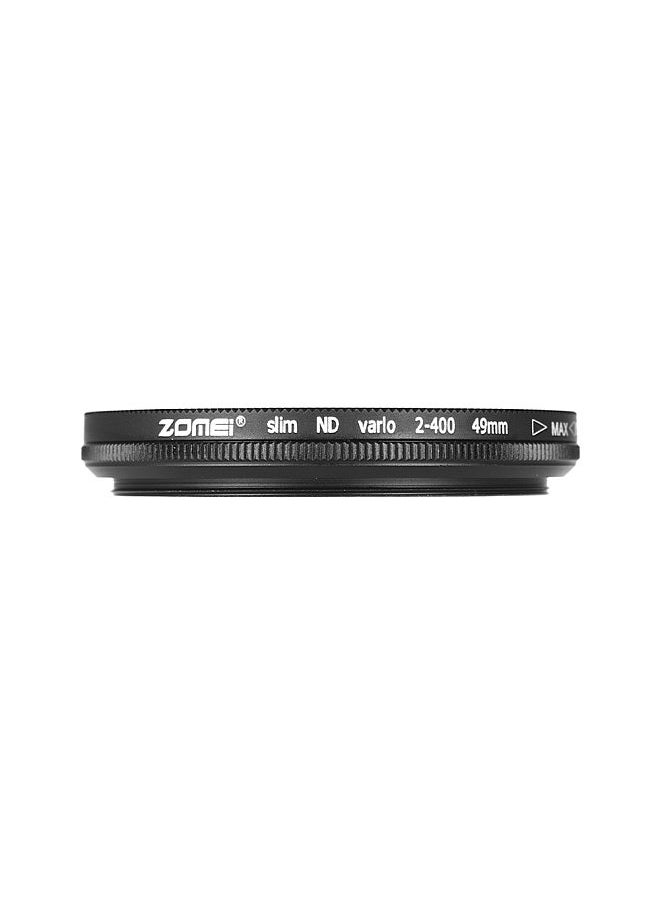 Zomei - 49mm Ultra Slim Variable Fader ND2-400 Neutral Density ND Filter Adjustable ND2 ND4 ND8 ND16 ND32 to ND400 Replacement for  Sony NEX 18-55mm Lens - Image 1