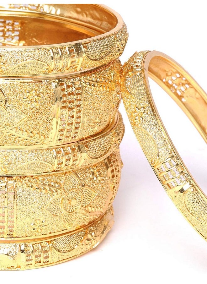 YouBella YouBella Jewellery Bangles for Women Stylish Traditional One Gram Gold Plated Bangles for Women and Girls (2.8)  - Image 2