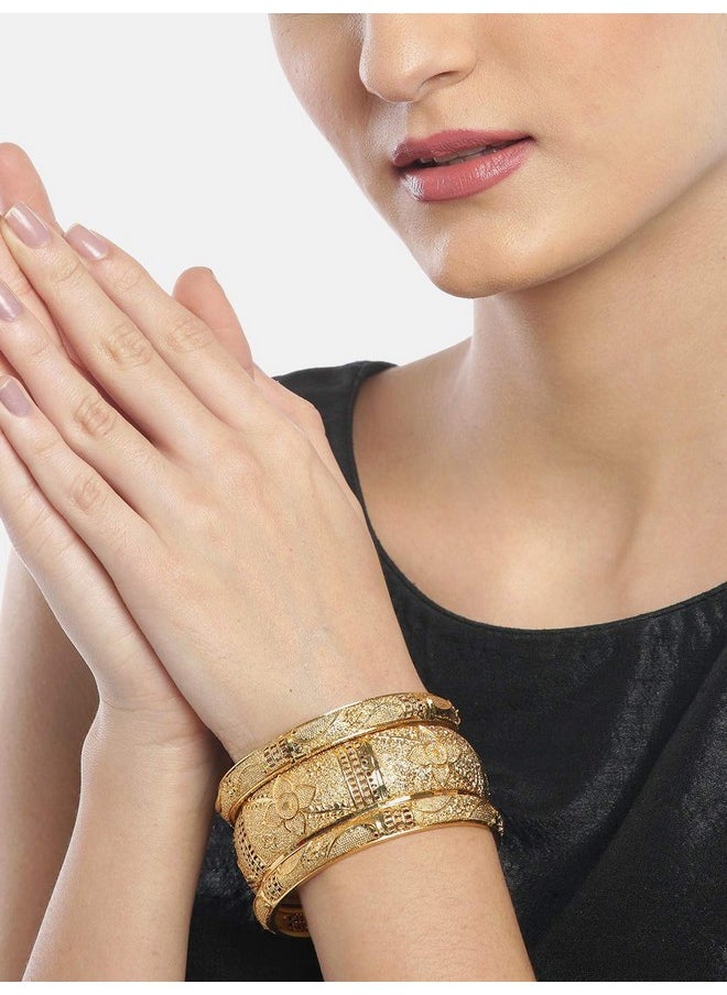 YouBella YouBella Jewellery Bangles for Women Stylish Traditional One Gram Gold Plated Bangles for Women and Girls (2.8)  - Image 5