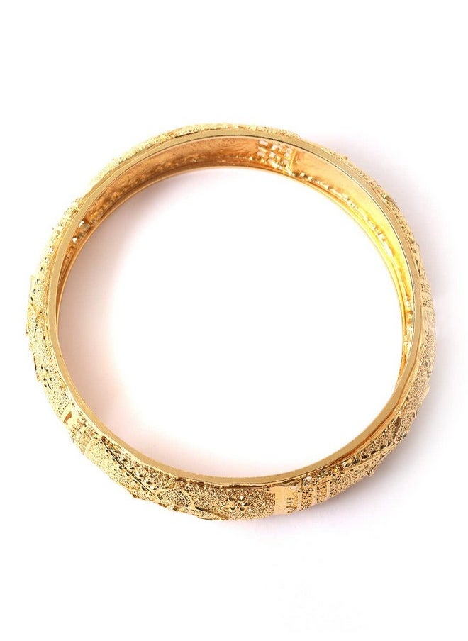 YouBella YouBella Jewellery Bangles for Women Stylish Traditional One Gram Gold Plated Bangles for Women and Girls (2.8)  - Image 4
