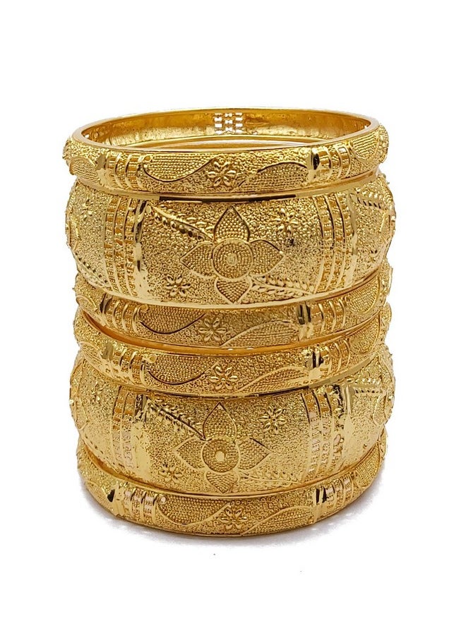 YouBella YouBella Jewellery Bangles for Women Stylish Traditional One Gram Gold Plated Bangles for Women and Girls (2.8)  - Image 1