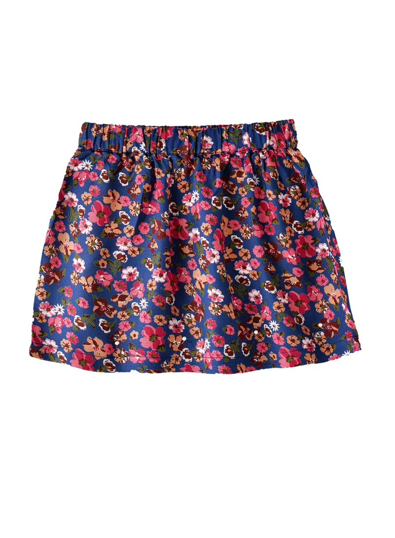 جيلين Girls' Floral Print Skirt