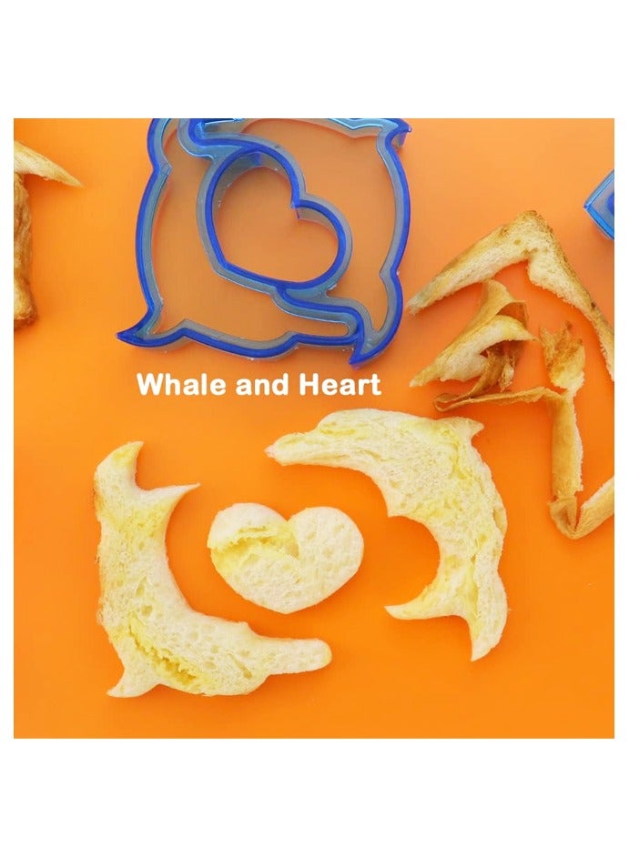 3 Pcs Sandwich Mold Sandwich Cutter in Cute Color and Creative Shapes for Kids Boys Girls DIY Lunch Bento Boxes Cookie (Dinosaur & Dolphin & Butterfly Shapes) - Image 4