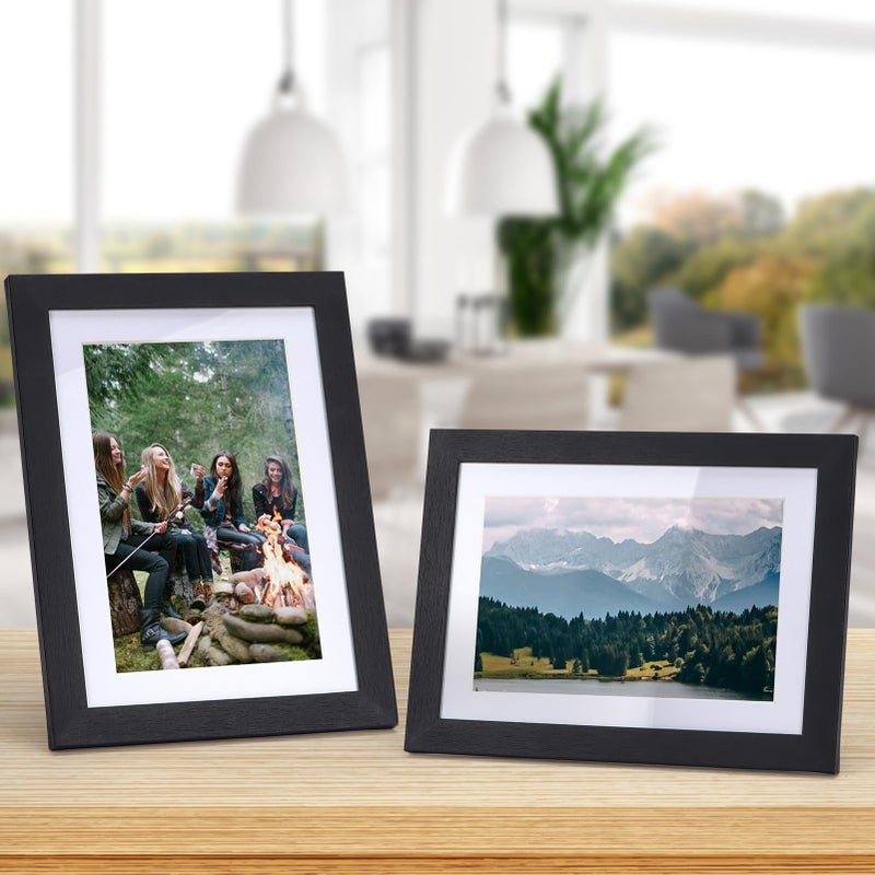 EYMPEU 4x6 Picture Frames Black Wood Set of 15  Display Multi 4x6 Photos with Mat or 5x7 without Mat  Bulk Matted 4x6 Frames for Wall or Table Top - Image 2