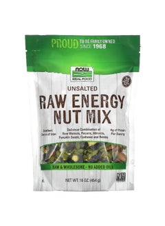 Now Foods NOW Foods, Real Food, Raw Energy Nut Mix, Unsalted, 16 oz (454 g)  - Image 1
