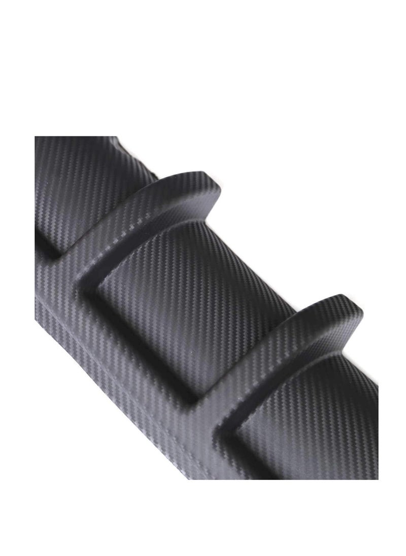 Carbon rear diffuser for the car, protects it from shocks and scratches, made of ABS, perfect shape for the car. The product includes installation materials, double-sided tape, and screws.