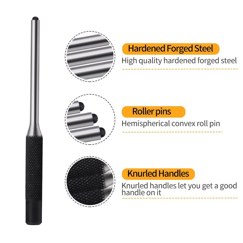 DkOvn Pin Punch Set, 9pcs 1/16" - 5/16" Removing Repair Tools with Storage Pouch, Great for Automotive, Watch Repair, Jewelry and Craft(9pcs Pin Punch) - Image 3