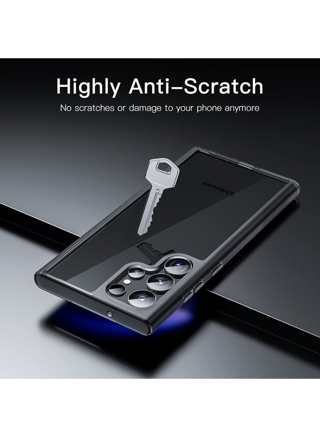 Jetech Case for Samsung Galaxy S23 Ultra 5G 6.8-Inch, Non-Yellowing Shockproof Bumper Protective Phone Cover, Anti-Scratch Hard PC Back (Black) - Image 4