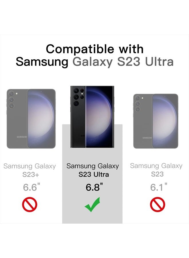 Jetech Case for Samsung Galaxy S23 Ultra 5G 6.8-Inch, Non-Yellowing Shockproof Bumper Protective Phone Cover, Anti-Scratch Hard PC Back (Black) - Image 2