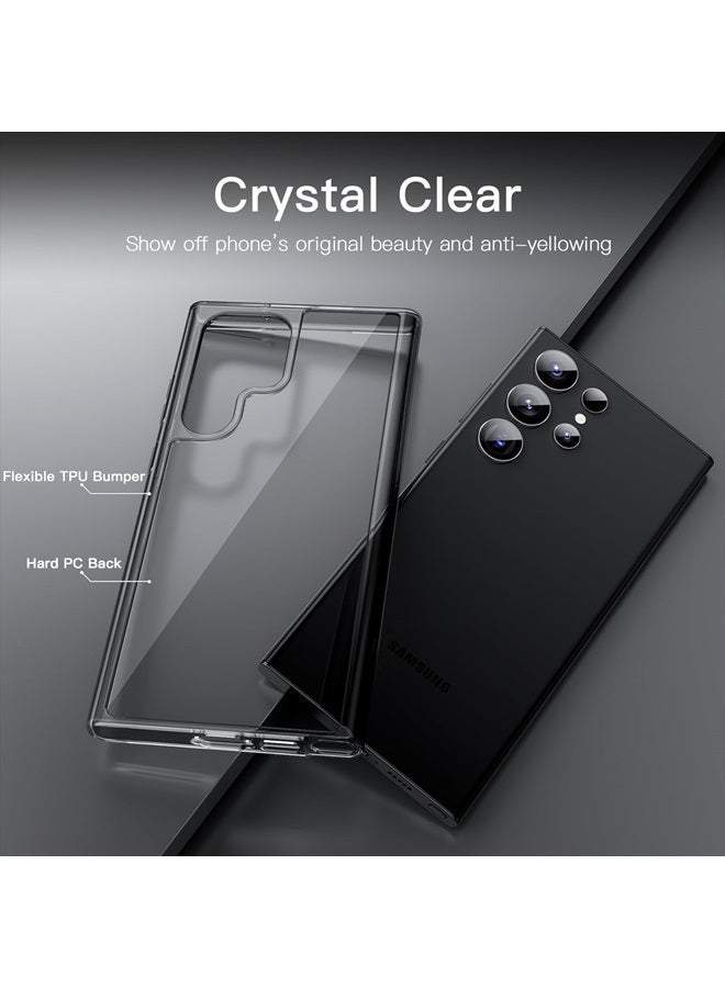 Jetech Case for Samsung Galaxy S23 Ultra 5G 6.8-Inch, Non-Yellowing Shockproof Bumper Protective Phone Cover, Anti-Scratch Hard PC Back (Black) - Image 3