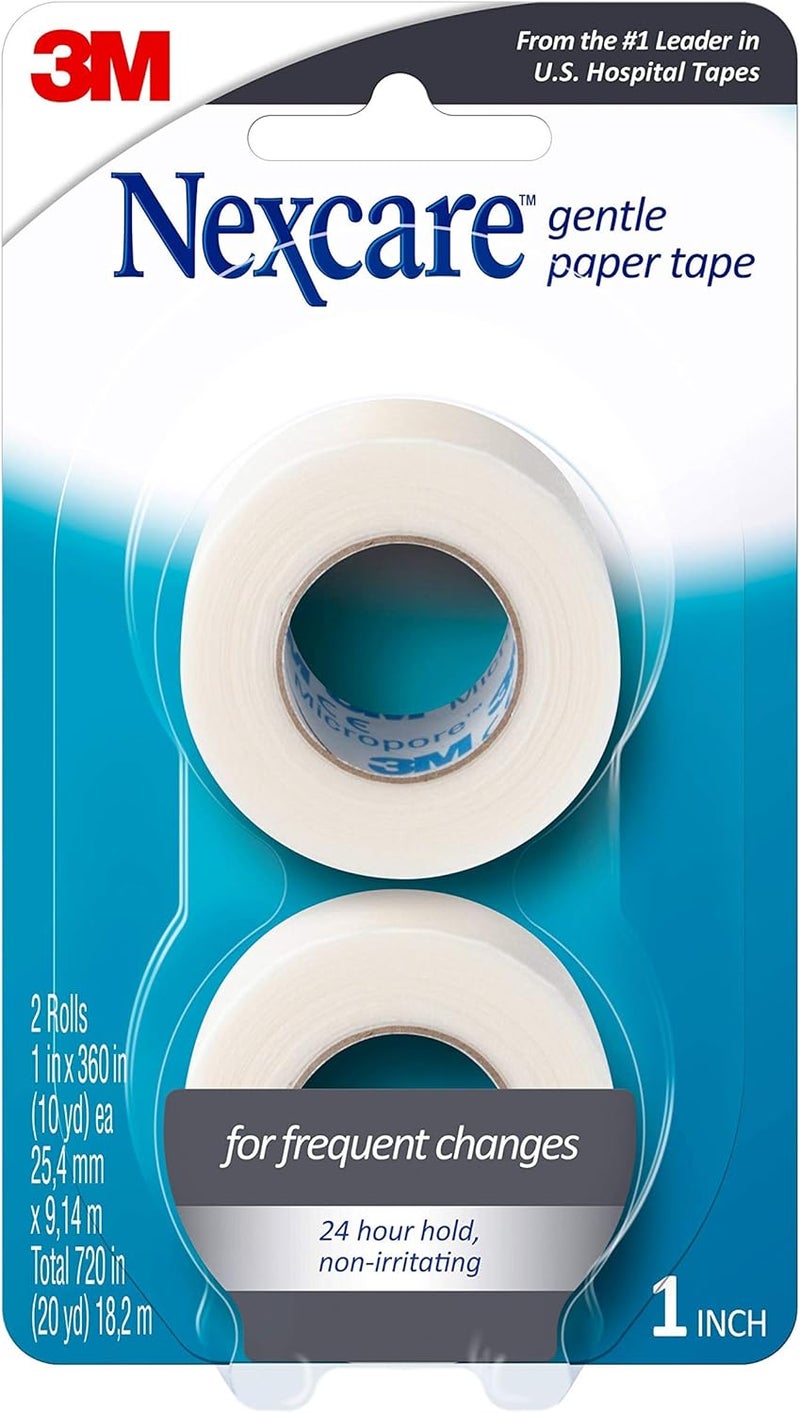 Nexcare Gentle Paper Tape Dispenser Medical Tape 1 in x 10 Yds  1 Dispenser  2 Rolls Nexcare Gentle Paper Tape Medical Tape 1 in x 10 Yds - Image 5