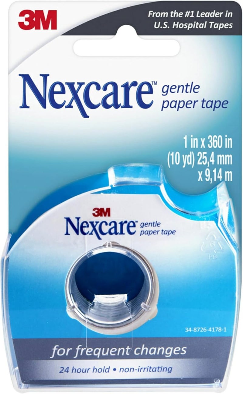 Nexcare Gentle Paper Tape Dispenser Medical Tape 1 in x 10 Yds  1 Dispenser  2 Rolls Nexcare Gentle Paper Tape Medical Tape 1 in x 10 Yds - Image 3