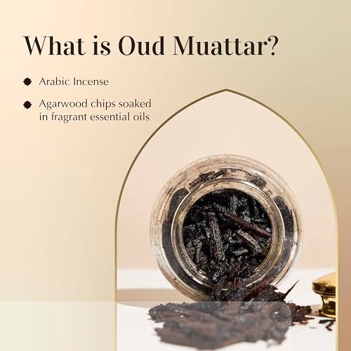 DUKHNI Oud Al Raghbah Muattar Bakhoor by Dukhni | 1 jar X 40 Grams | Arabic Bakhoor Incense | Aromatic Wood Chips | Zesty Woody Oud Blend | Perfect for Prayer Time | Ramadan & Eid Gifts - Image 2
