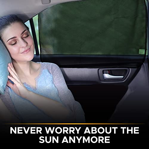 EcoNour Magnetic Side Window Sunshade (2 Pack) | Rear Window Sunshades for Car Blocks Sunlight & Keeps Your Car Cooler | Baby Car Window Shades Ensure Privacy Protection | Black,30 x 19.5 Inches - Image 4