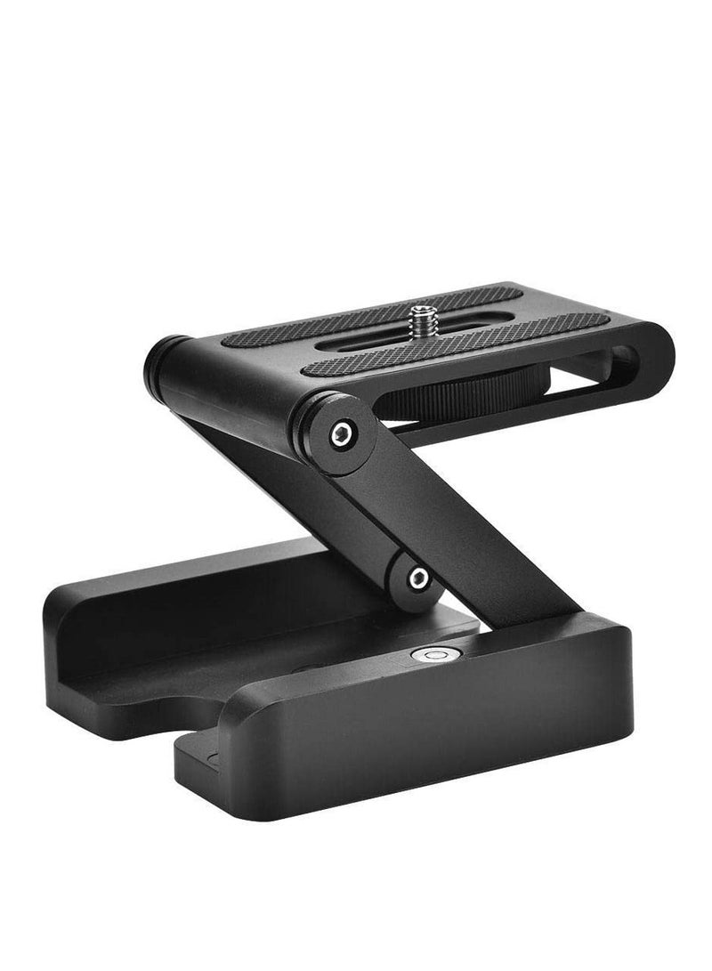 SYOSI Z Flex Tilt Tripod Head, Aluminum Alloy Folding Z Shape Tilt Pan Head Quick Release Plate Bracket for Nikon for Canon DSLR Cameras, Tripod Quick Release Plate - Image 3