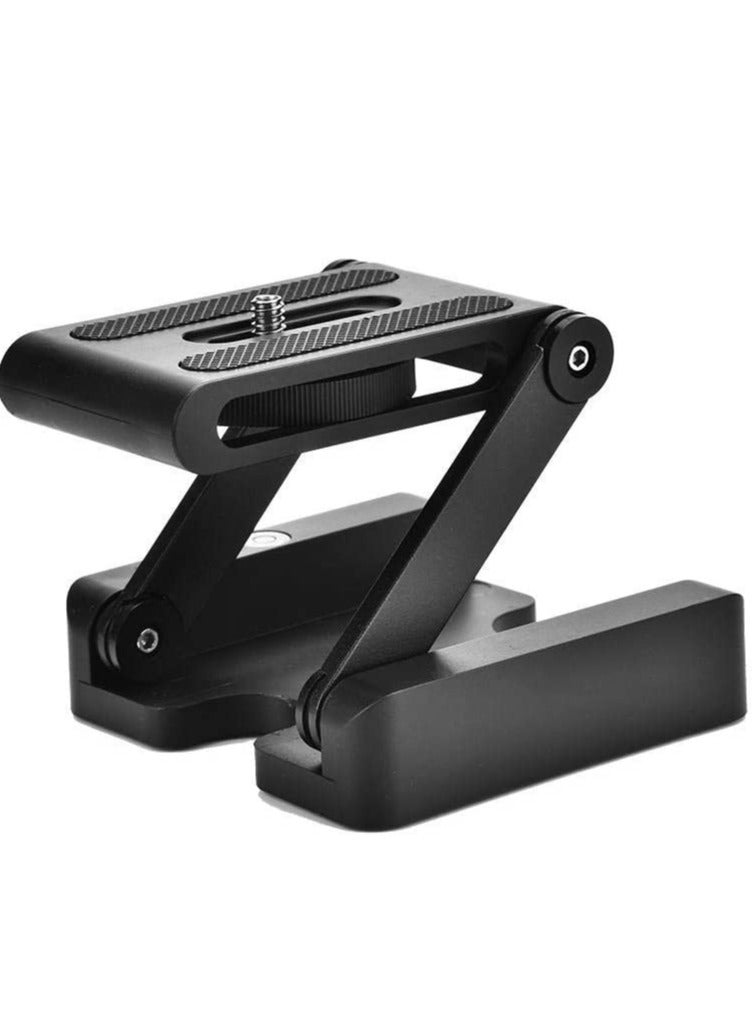 SYOSI Z Flex Tilt Tripod Head, Aluminum Alloy Folding Z Shape Tilt Pan Head Quick Release Plate Bracket for Nikon for Canon DSLR Cameras, Tripod Quick Release Plate - Image 1