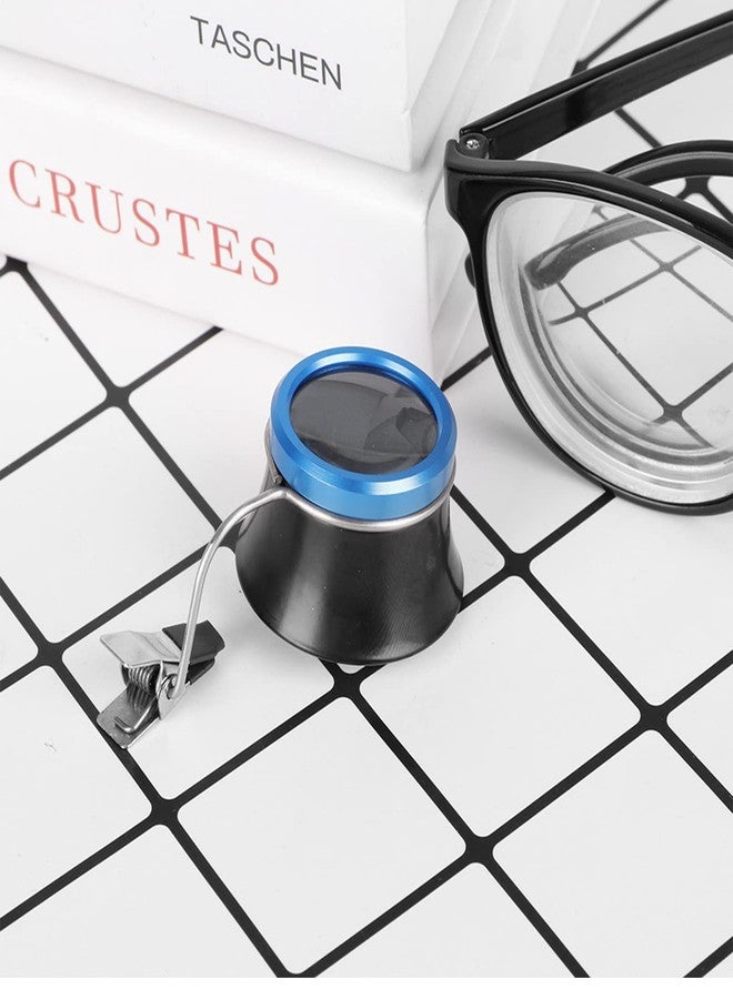 BXT Clip-On 20X Magnifier, Aluminum Alloy & Acrylic Optical Lens, Portable Loupe for Jewelry Watch Repair, Reading Tool, Black - Image 2