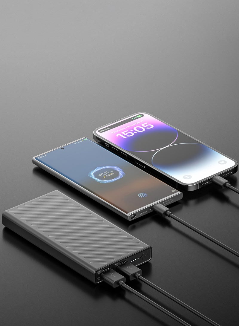 Totulife FAME Series 10000mAh Power Bank - Type-C & Micro USB Input, Dual USB Output for Fast Charging - Image 5