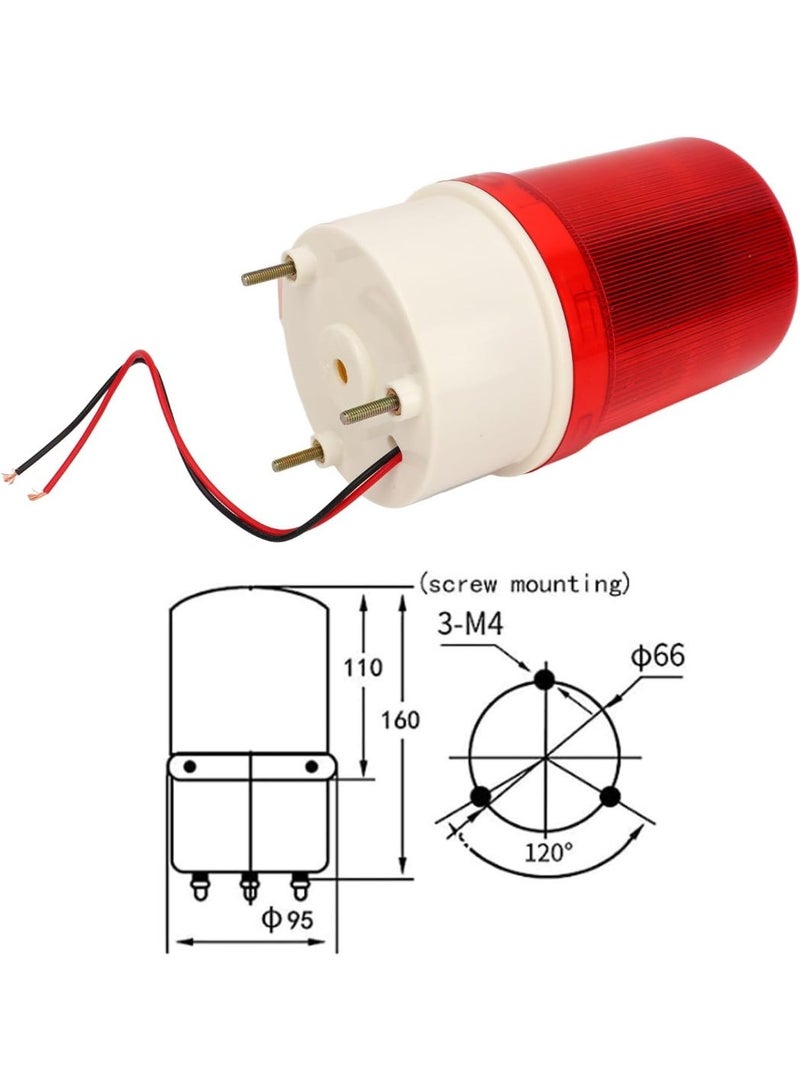 LED Strobe Light, 10W Rotating Strobe Warning Lights Emergency Safety Flashing Beacon Lights with Cord, Alarm Tower Lamp for Forklift Truck Tractor Carts UTV Car Bus - Image 5