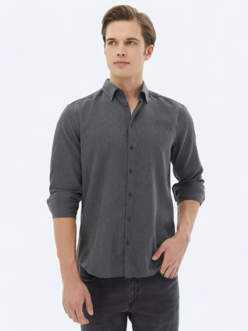 كيب قميص قطني سادة بقصة عادية من هارد كول