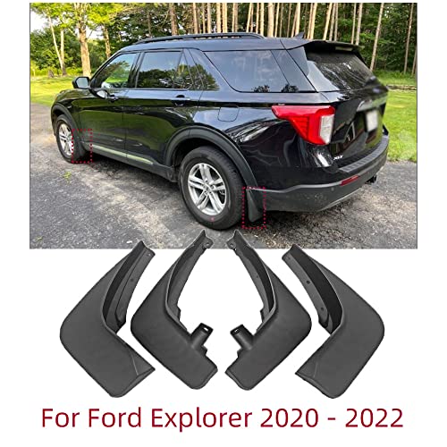YYinno Mud Flaps Kit for Ford Explorer 2020 2021 2022 Mud Splash Guard Mud Flap Accessories Front and Rear 4pcs (for Ford Explorer 2020-2022) - Image 5
