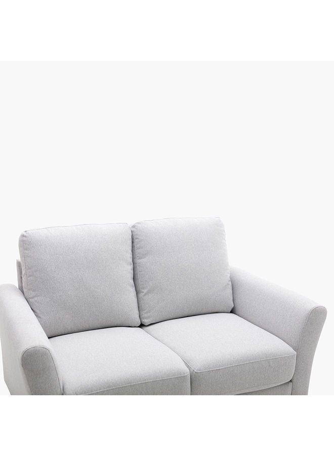 هوم بوكس أريكة قماش لوف سيت بمقعدين من أكسيس 86x90x136 سم رمادي - Image 5