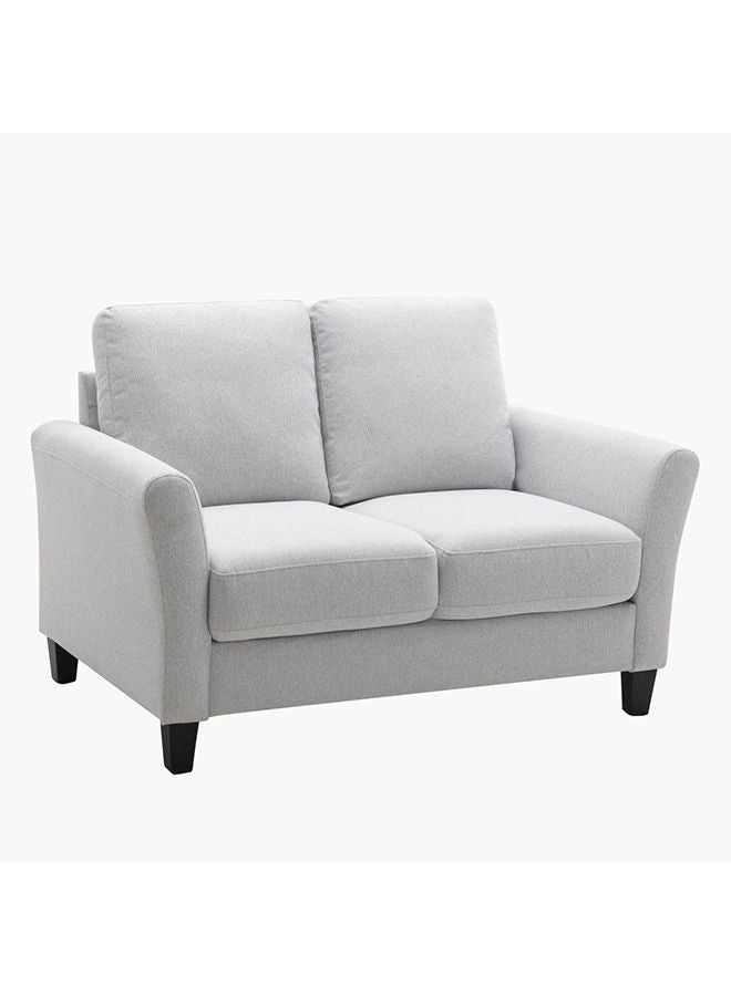 هوم بوكس أريكة قماش لوف سيت بمقعدين من أكسيس 86x90x136 سم رمادي - Image 3