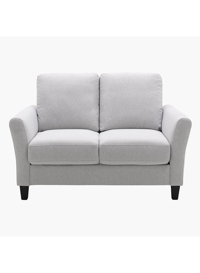 هوم بوكس أريكة قماش لوف سيت بمقعدين من أكسيس 86x90x136 سم رمادي - Image 2