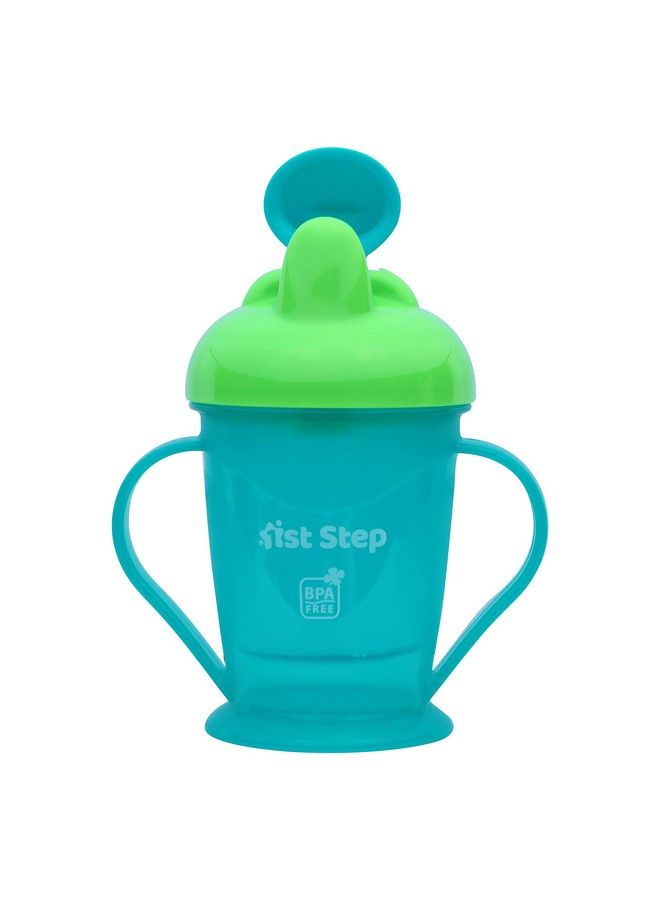 1st Step 180Ml Bpa Free Polypropylene Hard Spout Baby Sipper;Sippy Cup With Twin Handles For Easy Grip (Blue) - Image 2