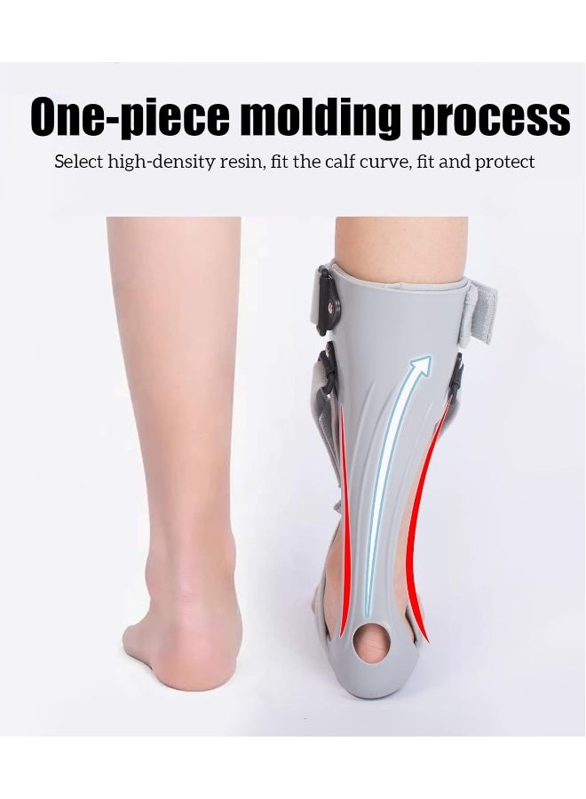 AFO Foot Drop Brace Splint Ankle Foot Orthosis Walking with Shoes or Sleeping Drop Foot Stabilizer Support for Stroke Hemiplegia Medium Right - Image 2