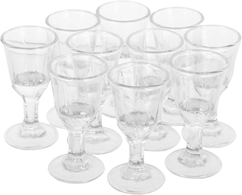 10ml Glass Liquor Goblets 10pcs Small White Wine Shot Glasses Smooth Pub Whiskey Mugs for Tasting Party Home Bar Use - Image 1
