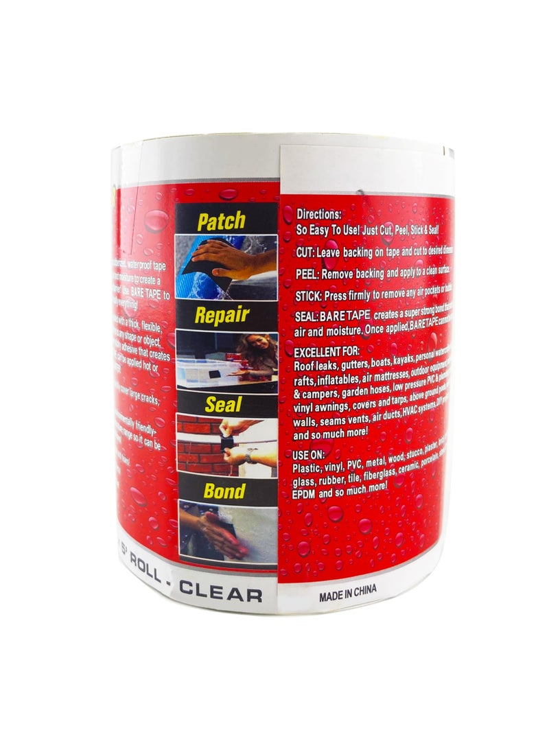 Generic - Strong Waterproof Repair Sealing Tape, Leak Repair Tape, Heavy-Duty Sealing Tape, Suitable For Home Rv Roof Pipes And Boat Pool Repairs, Underwater, Indoor And Outdoor, 5 Cm Wide * 1.5 Meters Long (White) - Image 1