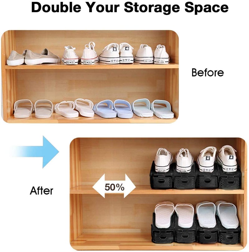CELLEBII Shoes Organizer Shoes Stand for Perfect Shoes Organizing in Office Home 6 Pcs Set - Image 5