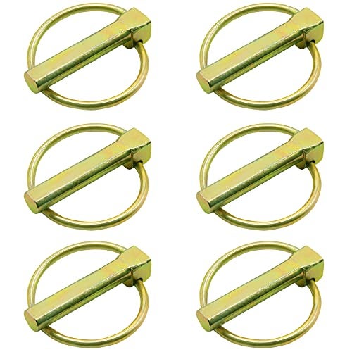 PINAILER 6 Pcs of Lynch Pin Assortment 716x134 for Trucks Tractors Trolleys Lawn Mowers Trailers - Image 1