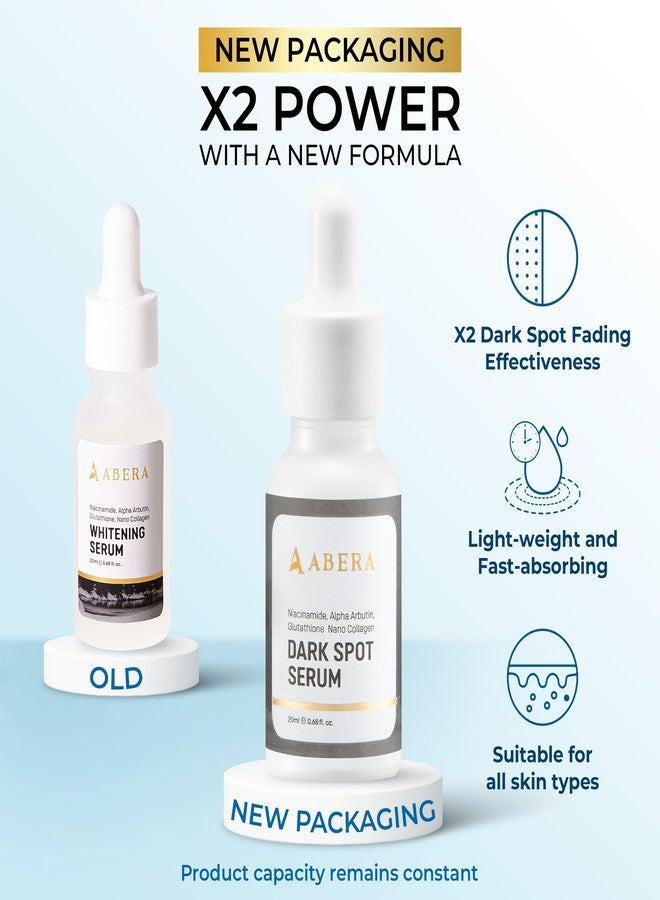 Abera Dark Spot Serum for Face, Dark Spot Corrector, Melasma & Age Spot Treatment, Boost Moisturization & Pore Minimize, All Skin Types, 0.68 fl Oz, Set of 2 - Image 2