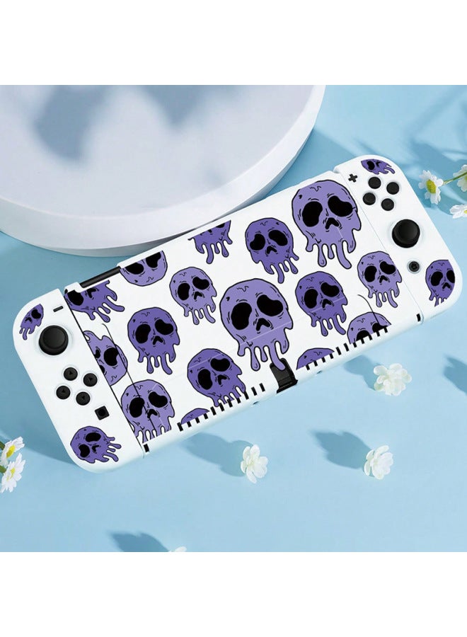 Nintendo Switch Protective Case Halloween Skull Nsoled Split Silicone Soft Handle Swich Hard Case 