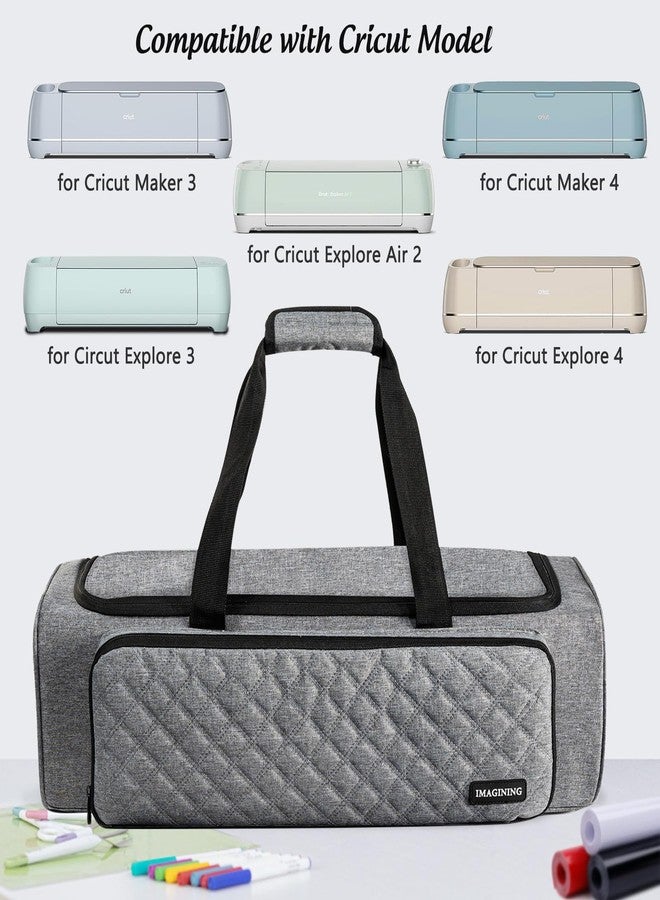 IMAGINING Carrying Case Bag Compatible with Cricut Maker, Maker 3, Explore Air 2, Explore 3, Large Opening Cricket Storage for Cricut Accessories and Suppliers - Image 5