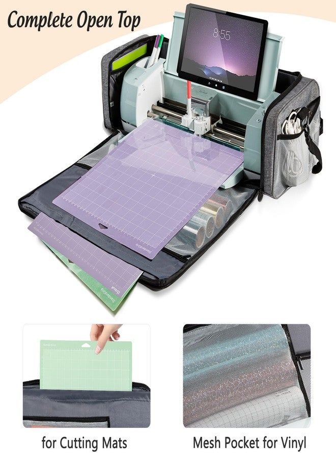 IMAGINING Carrying Case Bag Compatible with Cricut Maker, Maker 3, Explore Air 2, Explore 3, Large Opening Cricket Storage for Cricut Accessories and Suppliers - Image 2