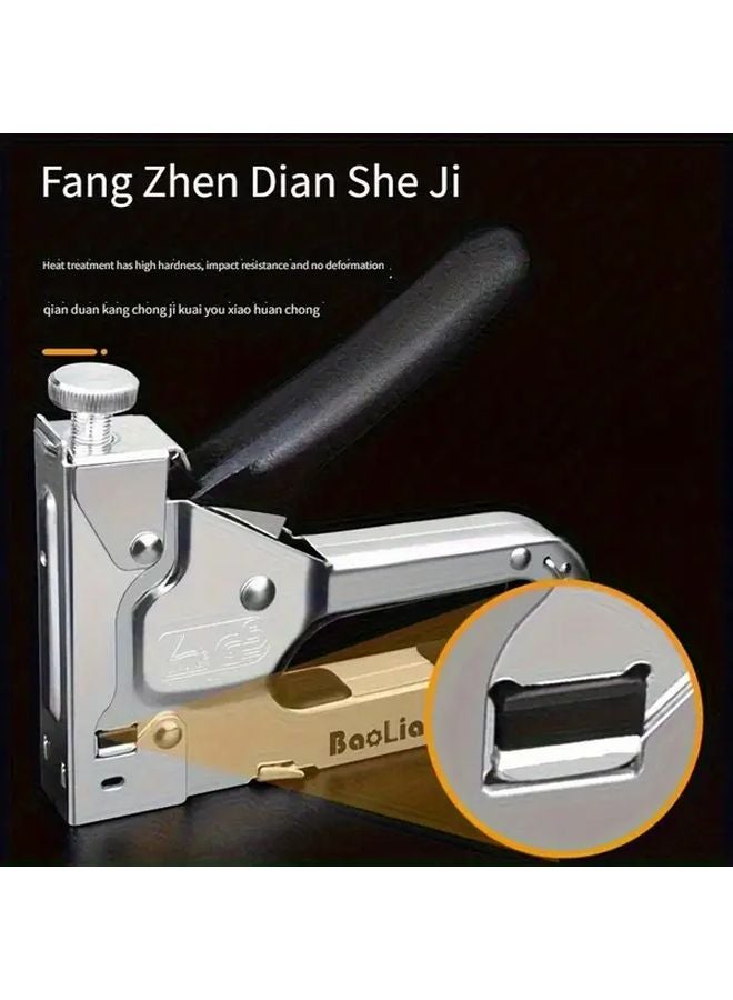 Manual Nail Gun Stapler Tool With 1000 T Shaped Nails U Shaped Staple For Wire Slot - Image 2