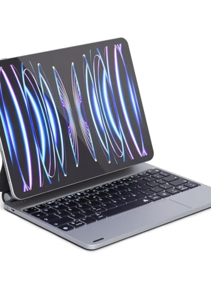 V-Walk 13 Inch Magnetic Keyboard Case for iPad Pro 13 Inch (Gen 1 & 2) - Sleek Aluminum Design with Durable Protection