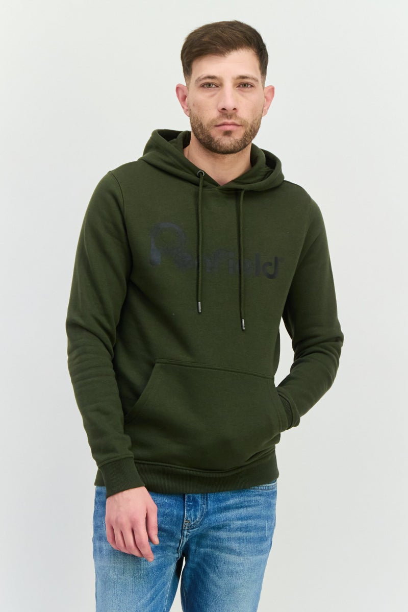 Penfield Men Hooded Brand Logo Long Sleeves Hoodies, Olive - Image 1