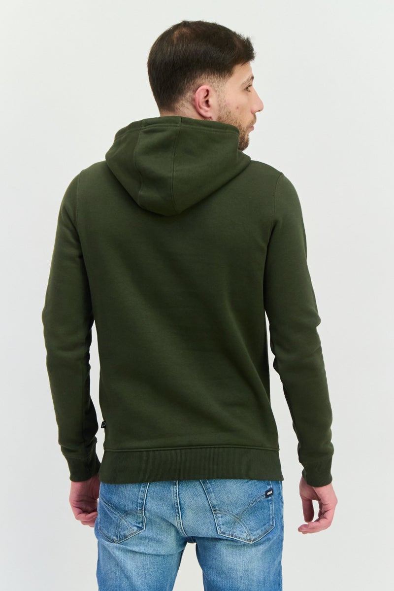 Penfield Men Hooded Brand Logo Long Sleeves Hoodies, Olive - Image 3