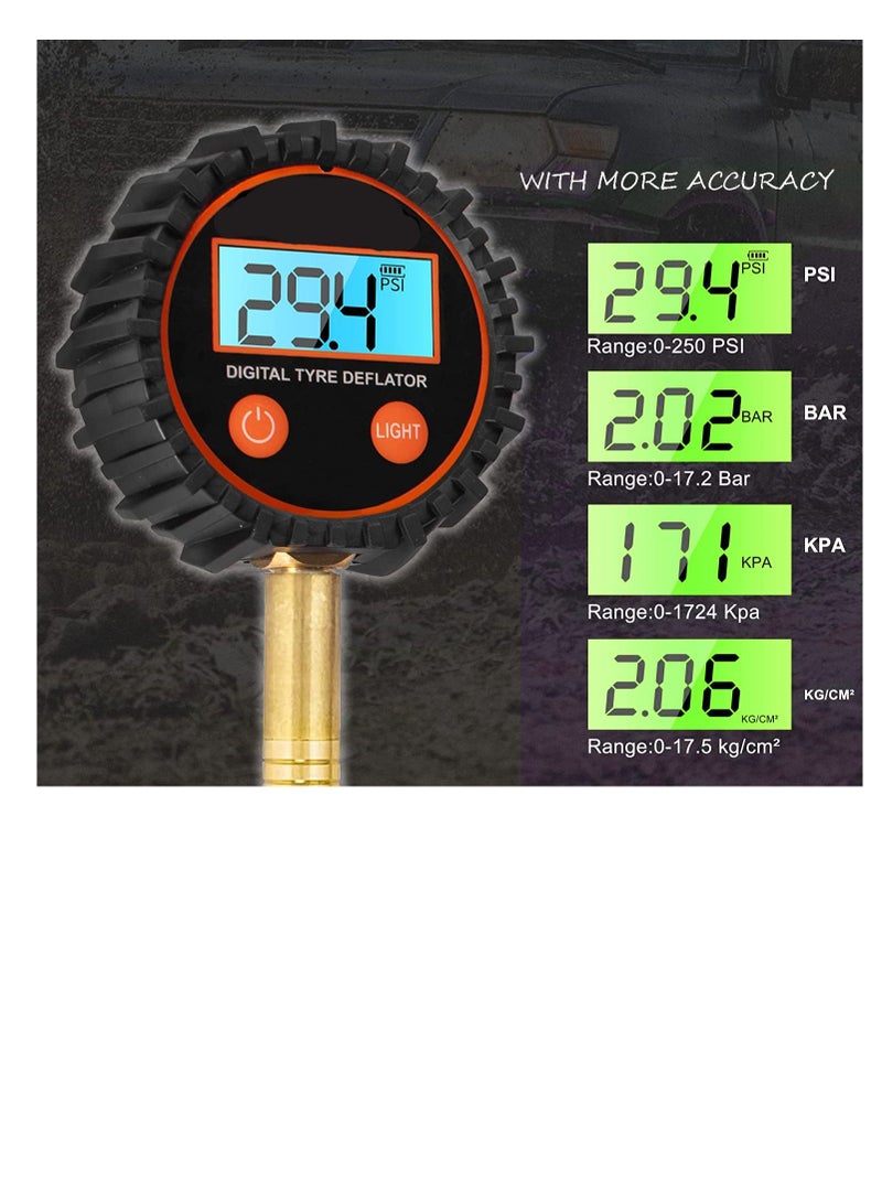 California formula-T California Heavy Duty 4x4 Digital Tire Deflator kit (250 PSI)  - Image 5