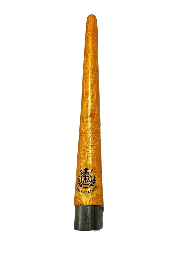 SELF BELIEVE Cricket Bat Grip Cone, Premium Wooden Bat Handle Gripper Cone, Pack of 1 - Image 3